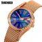 New Arrival Skmei 9252 Luxury Lady Quartz Watch Gold Wristwatch Stainless Steel Strap 30 Meters Water Resistant
