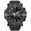 Men Luxury Watch High Quality Stainless Steel Case Silicone Strap Big Face Sport Waterproof Custom Logo Mens Chronograph Watch