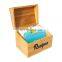 Bamboo Wooden Recipe Card Box Organizer Storage With Bamboo Lid