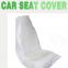 Disposable plastic car seat cover for interior pratectice