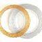 Amazon Sale Gold Silver Rimmed Glass Charger Decorative Dinner Plate For Wedding Party Restaurant