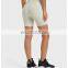 Wholesale Soft Nude Ribbed High Waist Gym Yoga Shorts Outdoor Training Running Sports Slim Biker Short Pants Clothes For Women