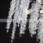 Modern Style Solid Brass Branch Chandelier LED Pendant Lighting Fixture Crystal Drops Home Decoration Oval Hanging Chandelier