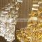 Contemporary Modern Hanging Lighting Fixture Colored Hand Blown Glass Luxury LED Chandelier
