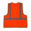 100% polyester hi visibility ENISO 20471 orange reflective vest