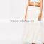 Womens White Crochet Lace Maxi Skirt