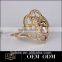 Smart design silver couple rings jewelry manufacturer china double finger ring