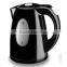 CE GS ROHS AND UL APPROVED 1.5L BLACK PLASTIC ELECTRIC CORDLESS KETTLE