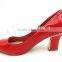 Middle heel Women office shoes pointed toe pump