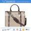 Portable washable pet carrier high end sleek dog and cat hand bag with pu details