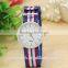 2015 Wholesale Fashon Nylon wristband branded watch for lady