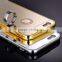 Luxury Metal Aluminium Bumper Mirror Back Cell Phone Case Cheap Mobile Cover For IPhone 6 & 6 Plus 5/5s