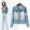 winter ladies fancy jeans short jacket slimm coat vintage style                        
                                                Quality Choice