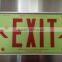 UL 924 Photo-luminous exit sign RED COLOR