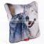 Wolf leather decorative pillow with Insert for sofa 30cm                        
                                                                                Supplier's Choice