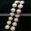 Cheap Plastic Pearl Beaded Lace Trim for Wedding Dress