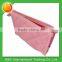 Grid pattern woman pink zipper closure small fashion cosmetic bag