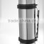 Vacuum-Insulated Thermos Flask with Quickstop Single-Hand Pouring System and 2 Screw-Off Drinking Cups 1.0 L 18/8 Stainless Stee