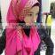 NL182 latest gorgeous chiffon long scarf with sequins glitters
