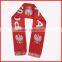 Poland Scarf in Good Quality,130*14cm Double Layer Scarf,red Color Scarf
