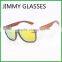 JMP618 Yellow Mirror Lens UV400 Wood Pattern Sunglasses