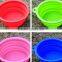 high quality collapsible silicone pet food bowl