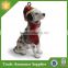 Antique Resin Plush Dog House Statues for Christmas Ornament