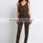 sleeveless v neck long adult bodycon jumpsuits 2016 sexy