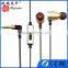 Gold 3D Audio Dual driver audiophile custom ear buds Metal Earphones