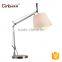 Modern Decoration Living Room Lighting Foldable Table Lamp With Fabric Shape
