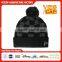 custom knitted pom beanie hat