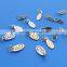 custom logo engraving jewelry tags oval charm pendant