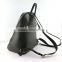 New special design ladies durable black litchi pattern leather backpack