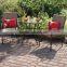 3 PCS Piece KD All Weather Square Outdoor Patio Bistro Furniture Set