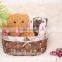 Wicker Food Storage Basket with Handle for Home Decoration