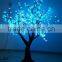 Led Lighted Artificial Skura Tree / Led Plastic Cherry Blossom Tree Outdoor Decor for Wedding decorations