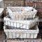 home nothions storage cotton rope basket with iron iron frame