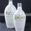china manufacturer flat high quality white glass bottle for liquor,juice,wine,vodka,whisky