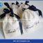 Eco and recycle gift cotton drawstring pouch