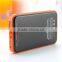 Hot new products for 2016 Waterproof solar power bank 10000mah Universal power bank dual usb externl battery