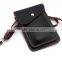 Universal PU Leather Two Layers Mobile Phone Pouch with Shoulder Strap