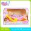 14 inch lovely sleeping music baby doll+cradle with music and light