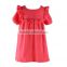 2016 kaiyo blank ruffle bib dress short sleeve pictures of latest gowns designs girls pearl dress boutique kids clothes