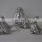 China Wholesale Ceramic different size silver plate Apple decoration for room