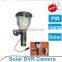 Waterproof solar hidden camera with LED white light