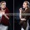 New Fashion Reall White Knitted Mink Fur Poncho for Fashion Ladies With Factory Price