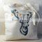 10oz plain white organic cotton canvas beach tote bag