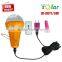 Design patent solar home light system 3w led home light with pc lampshade