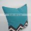 Custom zigzag print throw pillows cover decorative outdoor chair cushions for kitchen chairs