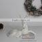 Matt White Ceramic Reindeer Christmas Reindeer Antlers with Glitter Powder